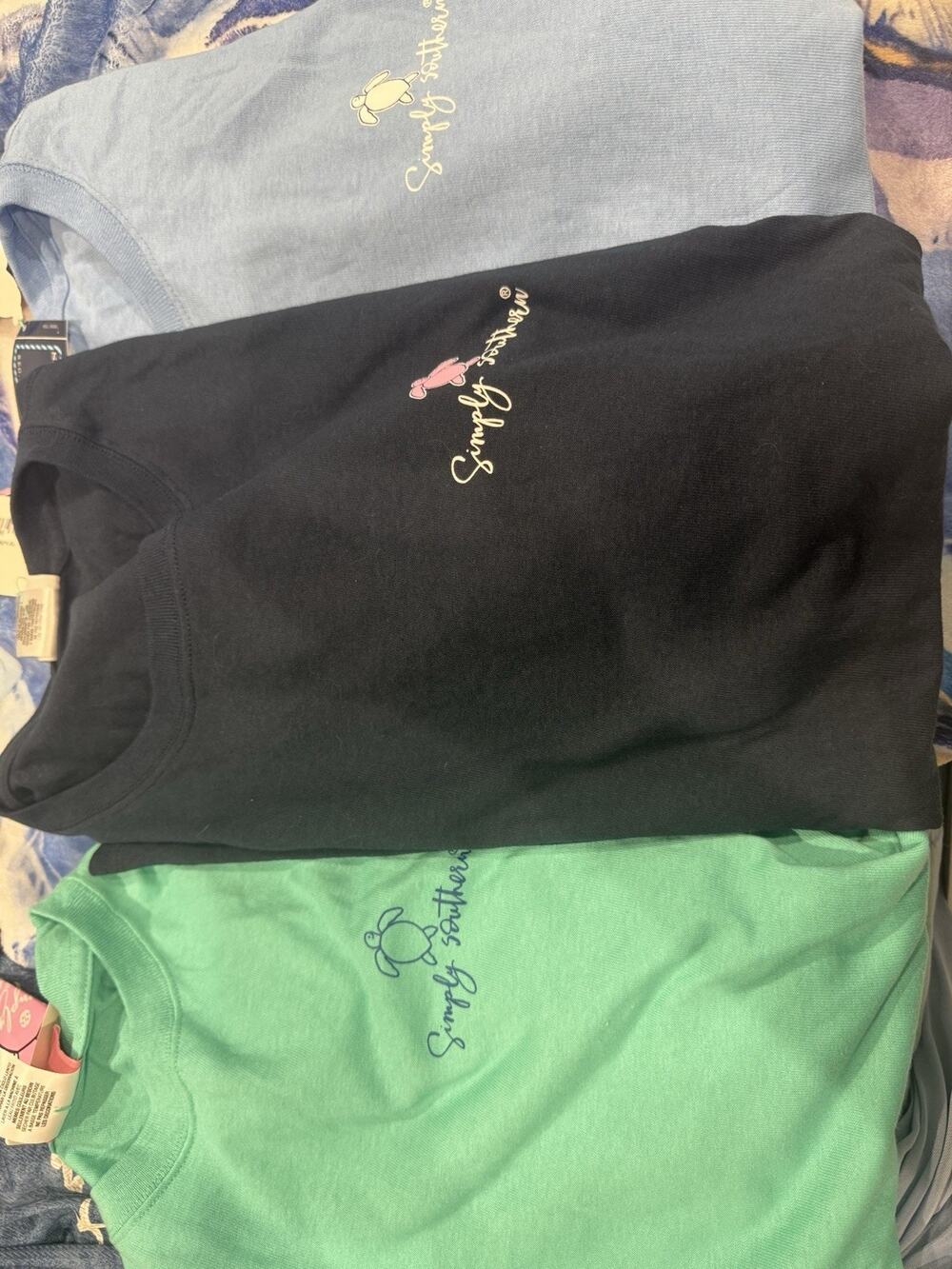 New Bundle of 3 Simple Southern T Shirts Turtle Design Size XL